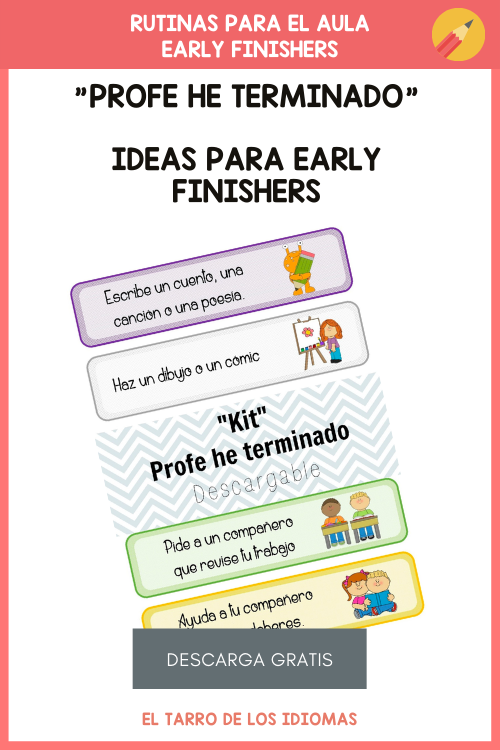 EARLY FINISHERS PARRA CLASE DE ESPAÑOL IDEAS PARA EARLY FINISHERS DESCARGABLE GRATUITO
