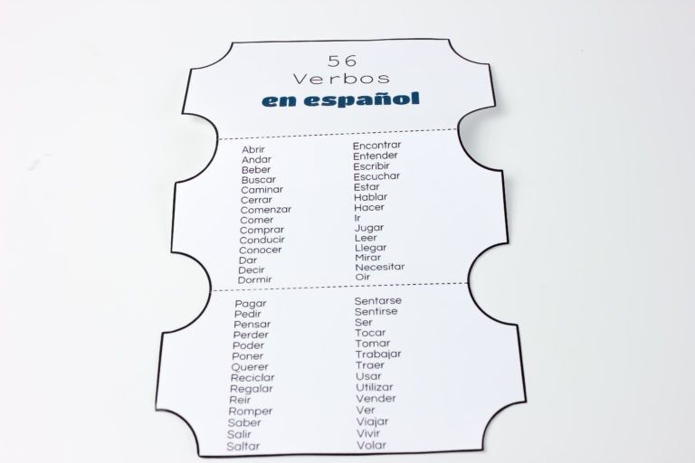 Cuadernos interactivos clase de ELE / Verbos