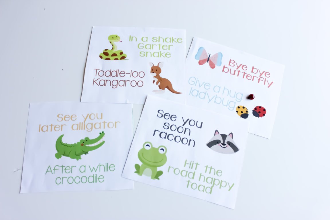 Decir adiós de diferentes maneras en inglés póster.