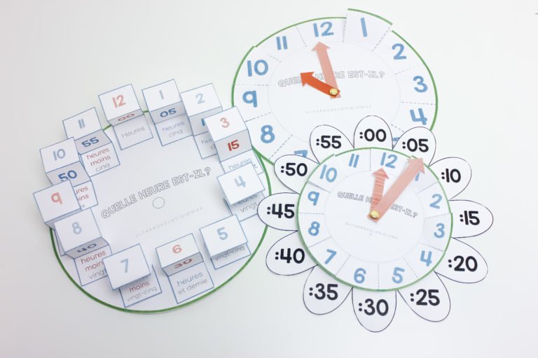 La hora. Fichas descargables y manualidad.