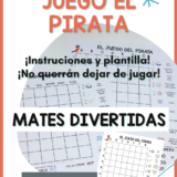 The pirate game. Juego del pirata. Idejas juegos matemáticas. Matemáticas primaria y secundaria