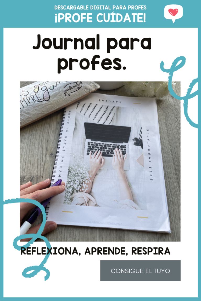 Journal para profesores, estrés en educación, ayuda a combatir el estrés maestros, maestros de primaria, organización oposiciones