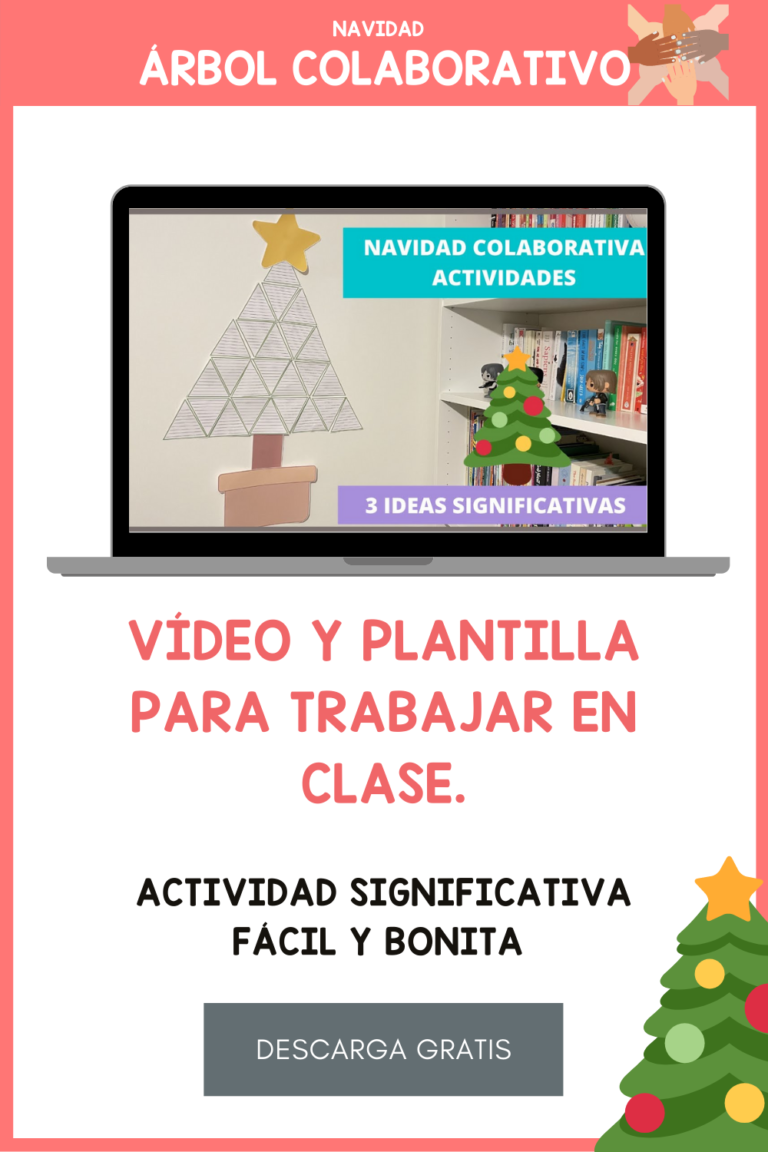 Navidad. Gestión de aula. Manualidades colaborativas. Descargable navidad. Ideas clase de primaria