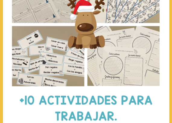 Actividades para primaria Navidad. Actividades escritura navidad. Actividades escritura clase de ELE. Spanish GCSE CHristmas activities