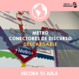 Decoración para el aula, ideas para clase de ELE, conectores de disurso, gramática en clase de idiomas. English lessons. Spanish GGCSE