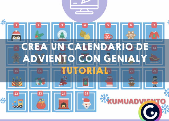 Crea un calendario de Adviento con Genally. Tutoriales Genally para clase. Actividades interacctivas navidad